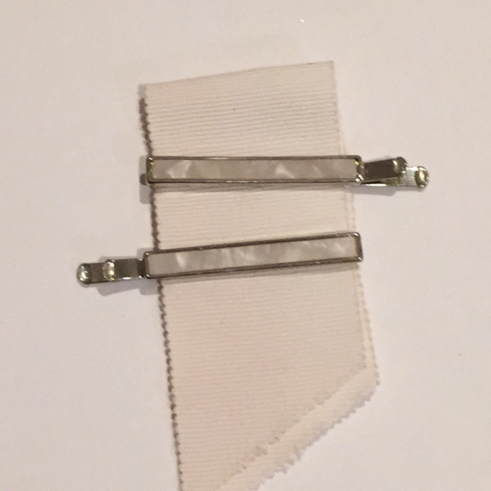 NWT ivory barrettes